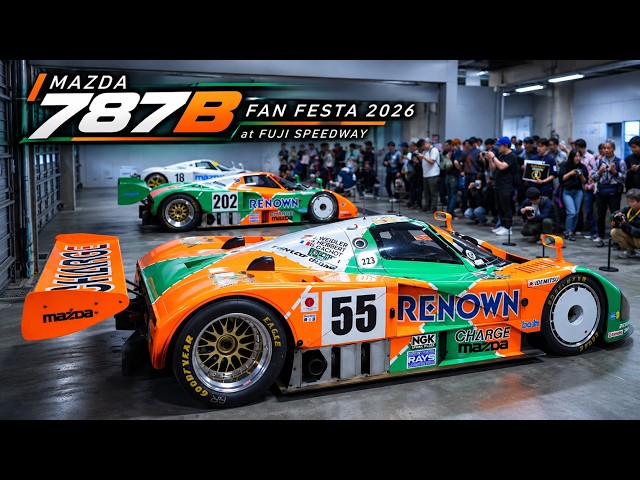 787B] Two 4-Rotors Echo Through Fuji! The Sunset Demo Run is