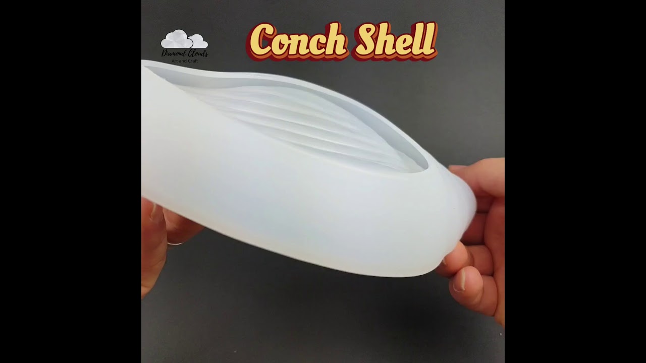 Big Size Silicone Conch shell Shape Tray Mould mould moulds mold UV Resin epoxy