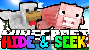 Minecraft - HIDE AND SEEK - Chicken & Pig Wombo Combo!