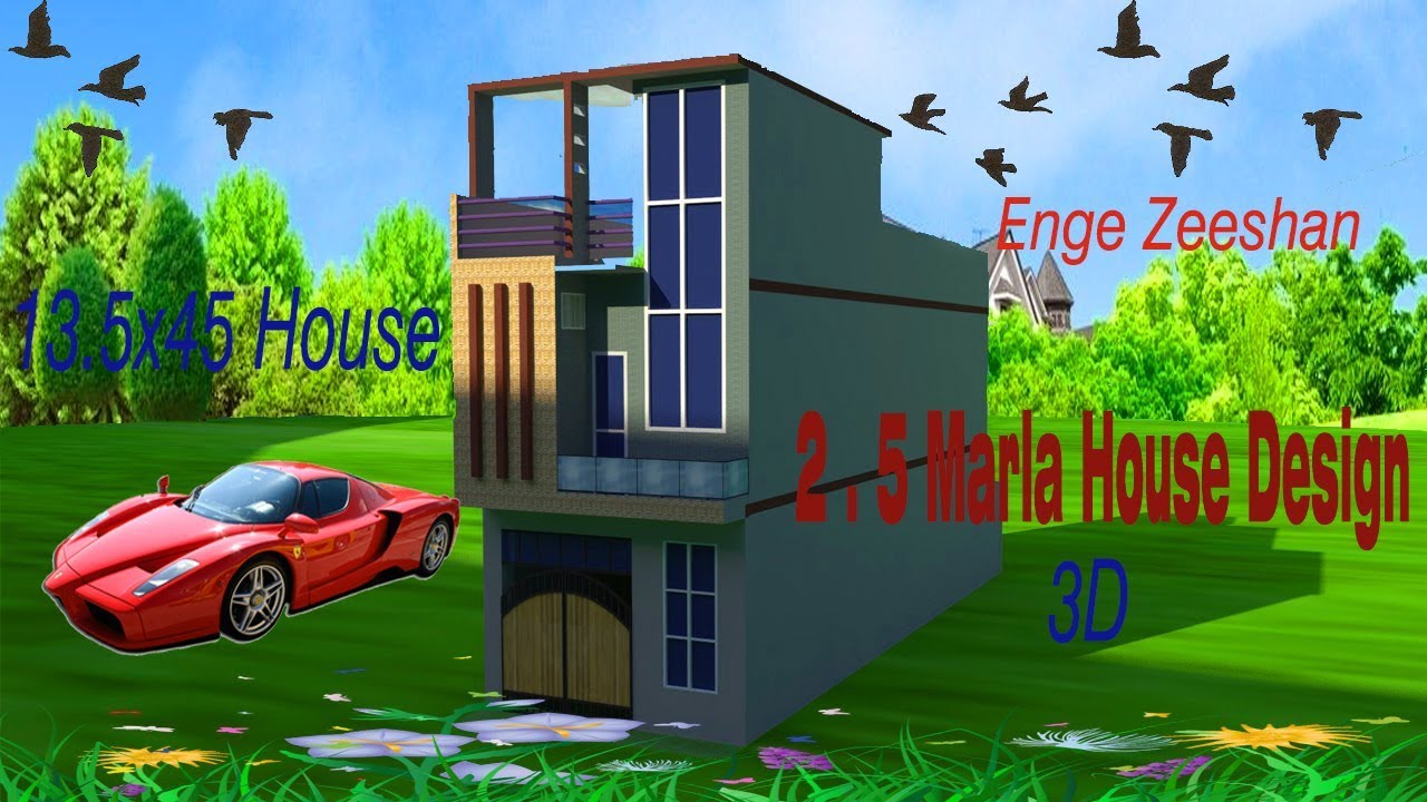 2.5 marla house design-Most Beautiful Modern House  with Front Elevation 2019