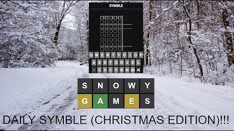 Daily Symble for 12/31/2022 (Christmas Edition)