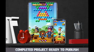 MK - Pirate Pop Bubble Shooter Game Asset - Game Play