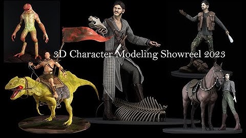 3D Character Modeling Showreel 2023