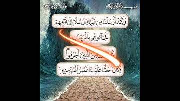 سورة الروم الآية ( 47 )