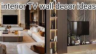 Interior TV Wall Decoration Ideas . tv wall design . @homedecorationideas289.