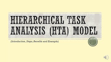 Hierarchical Task Analysis (HTA) Model (Introduction, Steps, Benefits & Example)