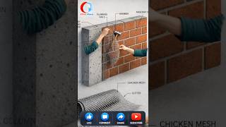 🔥Prevent Wall Cracks Easily | Chicken Mesh Installation Step by Step | CIVIL Share |