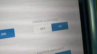 Tesla Model X Mirror Auto Fold NOT WORKING | Software Issue