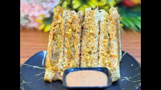 Paneer Aloo Cheese Grilled Sandwich@RecipesFromNisha