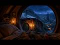 Heavy Rain in Hobbit Burrow Ambience – Cozy Underground Storm Sounds – 10Hrs (30Min Visuals, No Ads)