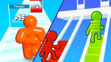 Tall Man Run VS Bridge Race | STICMAN VS STICMAN