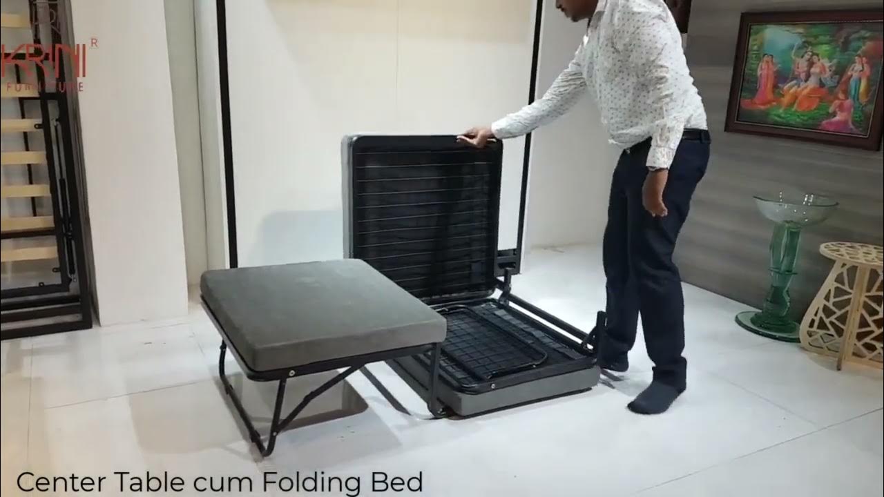 Eurasia Center Table Cum Folding Bed I Space Saving Furniture I Made In