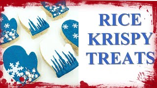 RICE KRISPY SNOWFLAKE MITTENS