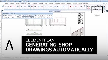 Create shop drawings automatically with Allplan
