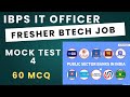 IBPS SO IT Mains Mock Test 4