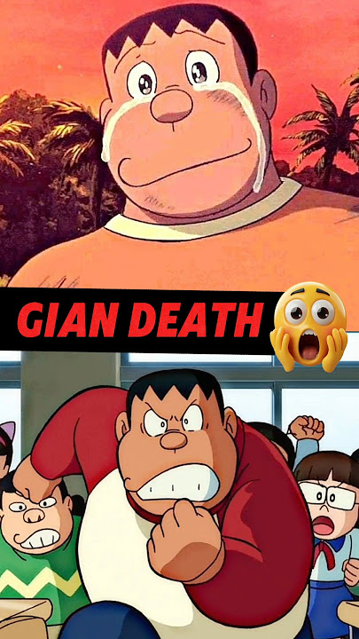 Dark Secret Gian’s Death in Doraemon😱#shorts #youtubeshorts