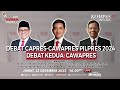 Live debat cawapres muhaimin gibran mahfud md di pilpres 2024