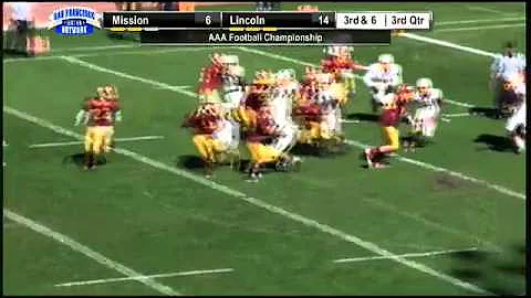 Mission DB #4 Armani McFarland Big Hit on Lincoln RB