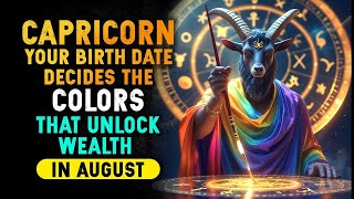 ♑ The Secret Your Birth Date Reveals: The Lucky Colors That Bring Wealth to Capricorn in August
