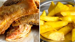 How to Fry the Best Ghanaian Street Food/Fried Yam and Fish