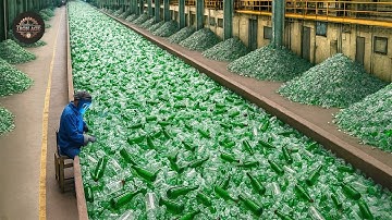 How Billions of Glass Bottles Are Transformed In Seconds | The Mind-Blowing Recycling Factory