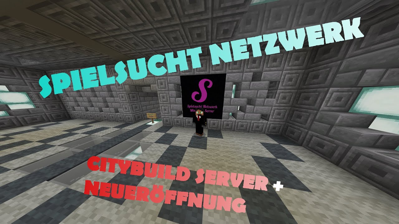 Spielsucht Netzwerk Minecraft Bedrock Server vorstellung + Neueröffnung ...