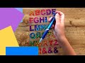 Learning the English Alphabet with Velcro ABCD for Kids