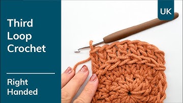 How to crochet into the Third Loop (TL) - Right Handed
