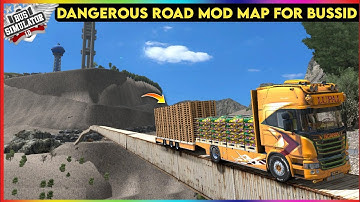 DANGEROUS ROAD MOD FOR BUS SIMULATOR INDONESIA | BUSSID MAP MOD | BUSSID V3.7.1