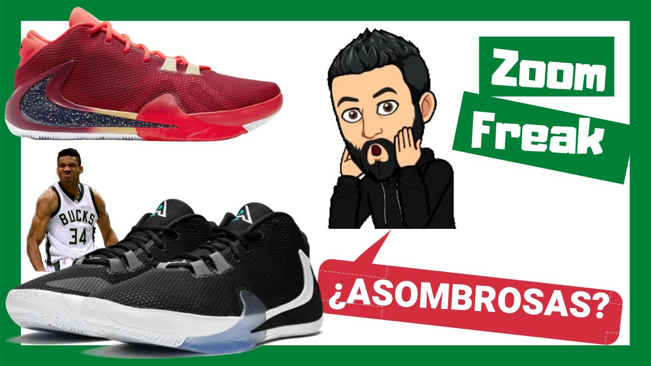 ✓ Review ZOOM FREAK 1😲 Zapatillas del MVP Giannis Antetokounmpo.. ¿Son tan  Buenas como el?⭕️ - YouTube