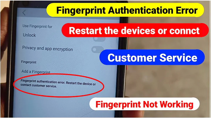 fingerprint not working problem | fingerprint authentication error | Add a Fingerprint device error