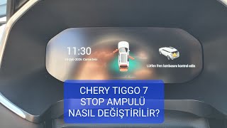 Chery Ti̇ggo 7 Pro Fren Lambasi Stop Ampulü Nasil Deği̇şti̇ri̇li̇r?