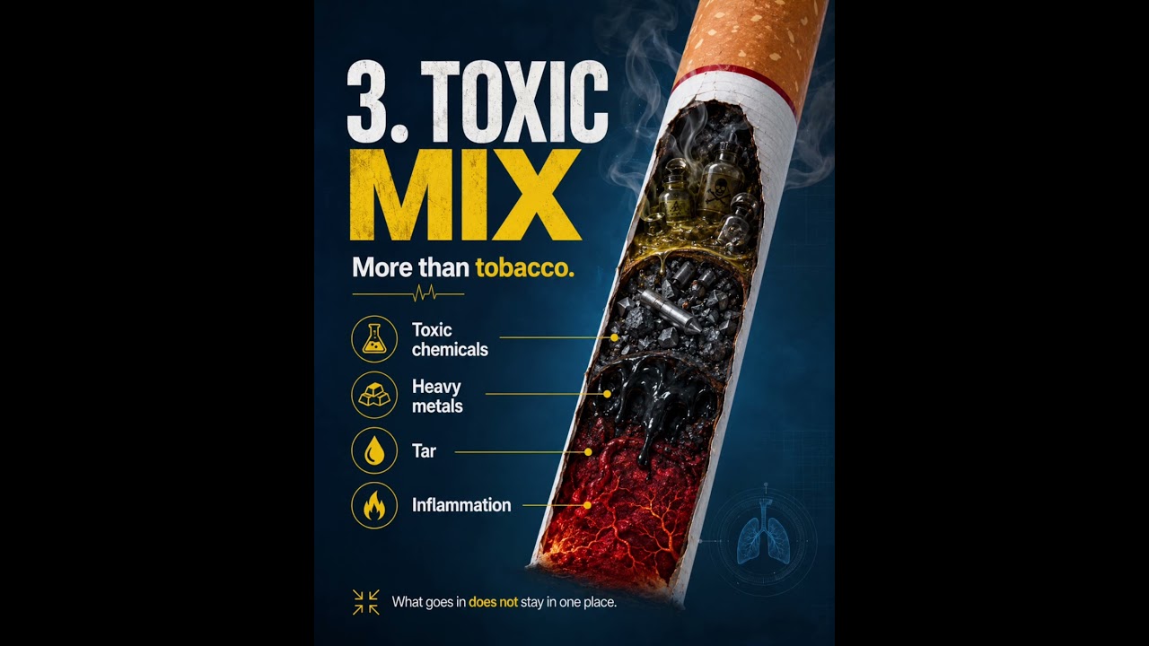 Inside a Cigarette - Smoking Kills!