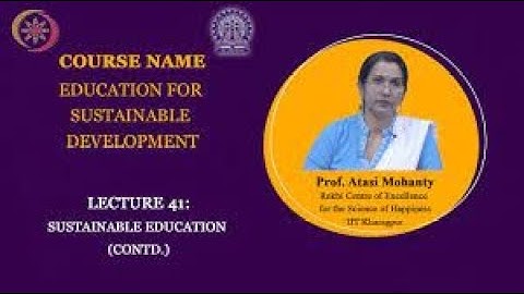 Education For Sustainable Development  | Week 1 Quiz | Assignment 1 Solution | NPTEL | SWAYAM 2023