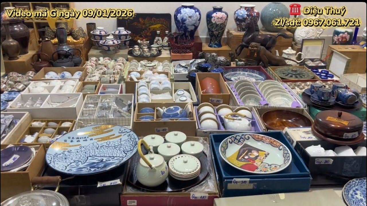 🔴🔴 Hôm nay em lên video trễ. Mời Quý anh chị ghé qua xem gốm Nhật tuyển chọn nhà em 0967061721