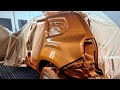 Car painting | Spray paint Gold metallic | Dacia Duster | Wet on wet painting