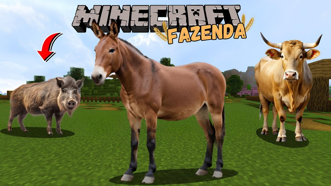MINECRAFT FAZENDA - Animais raros de fazenda no Minecraft - onde ...