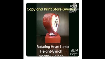 Sublimation Gift @ Rotating Heart Lamp