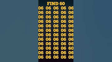 find the odd number of 60 #challenge #quiz #puzzle #find #ढूंढो #gkquiz#numberpuzzles #puzzlesolving
