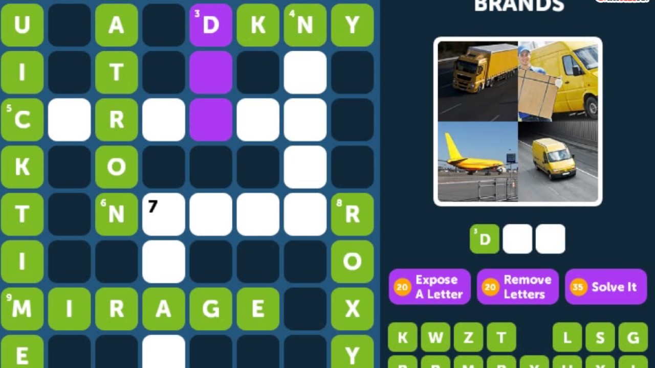Crossword Quiz BRANDS Level 10 Walkthrough YouTube