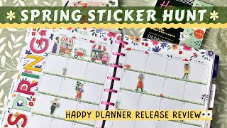 Plan With Me & Use Your Sticker Stash! 🌼 | Spring Sticker Hunt |April Setup + Happy Planner Review