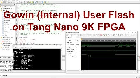 Gowin User Flash on Tang Nano 9K FPGA Development Board