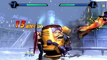 UMVC3 MODOK/Trish Jamming bomb Combos