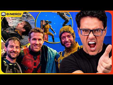 Thumbnail do vídeo: VAZOU! TOBEY ARANHA VS WOLVERINE E DEADPOOL EM VINGADORES: DOOMSDAY!