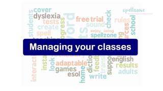 Spellzone: Managing your classes.