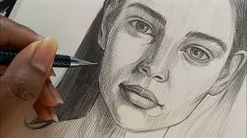 My CROSS HATCHING process || how to cross hatch face || hatching