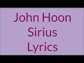 John-Hoon - Sirius Lyrics