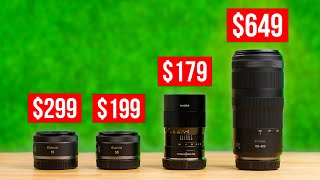 Top 4 Budget Canon RF Lenses for R50, R7, R10 & R100!