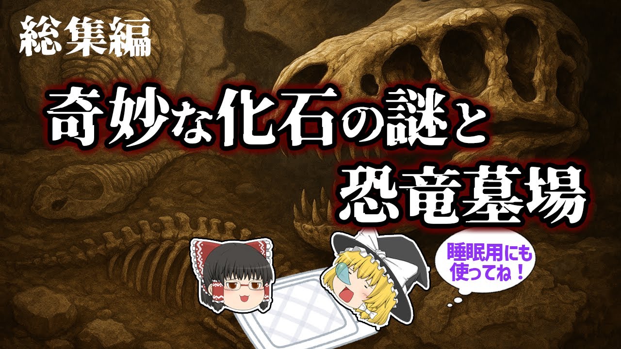 【睡眠用・ゆっくり解説】化石に刻まれた“謎”と“ロマン”を一気見！恐竜の墓場の真実も【広告最初のみ　途中広告なし】