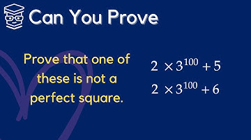 Kunt u bewijzen dat één van deze grote getallen geen perfect kwadraat is?